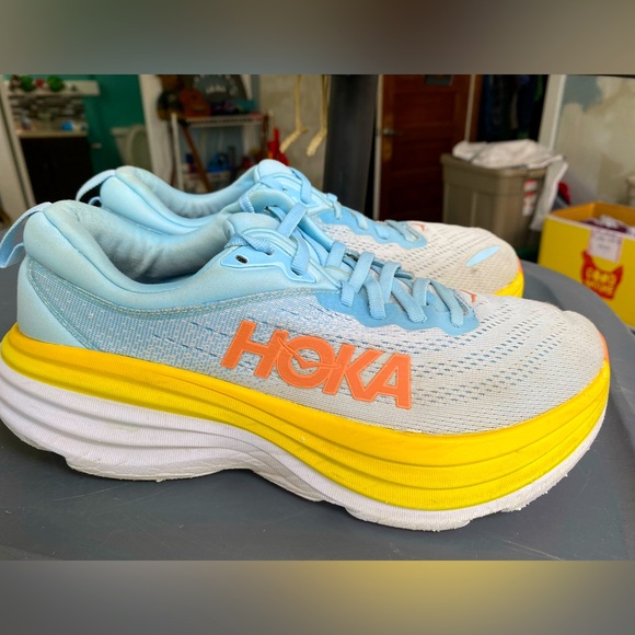 Hoka Shoes - Hoka One One Bondi 8 Womens Size 9.5 B Running Shoes Summer Song